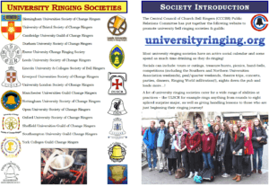 University Ringing leaflet for current ringers